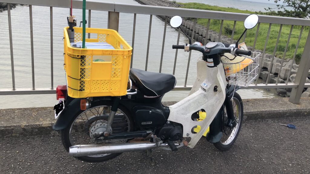 原付バイクを釣り仕様に改造