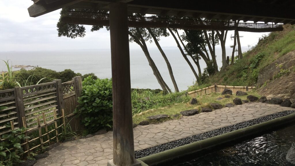 南房総の弁天鉱泉の露天風呂