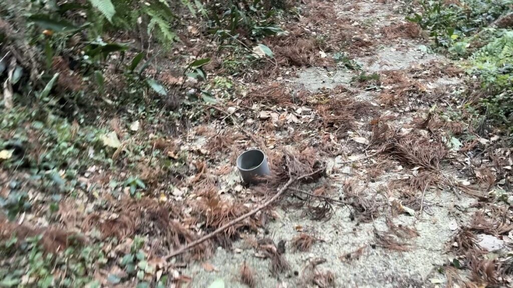 設置したはずのくくり罠が飛ばされてる、、、