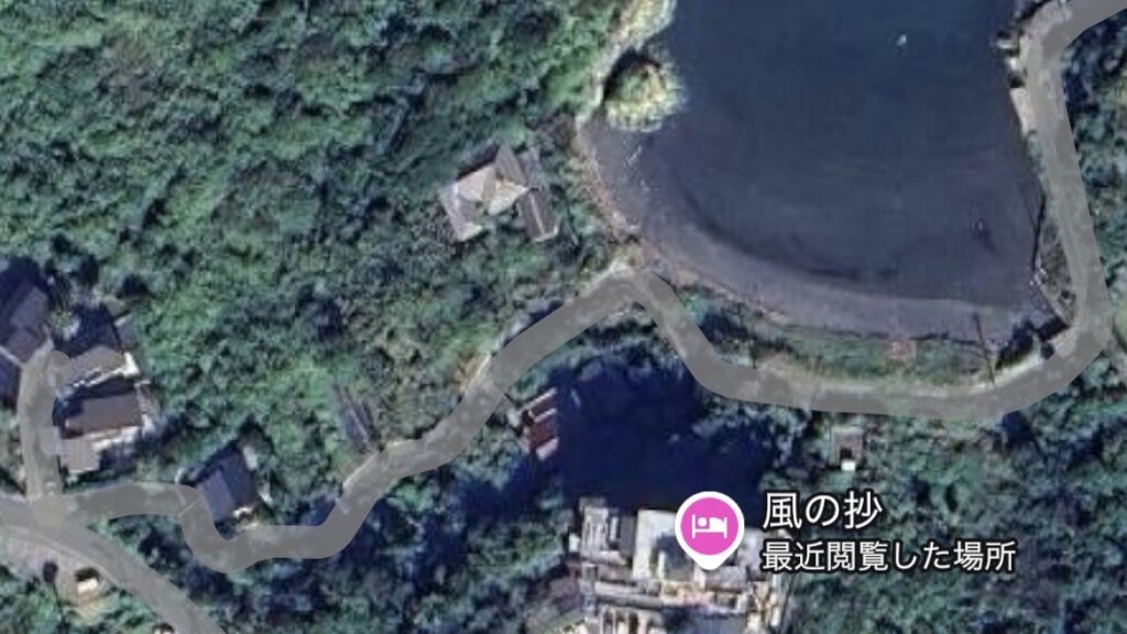 Googleマップで見た洲崎